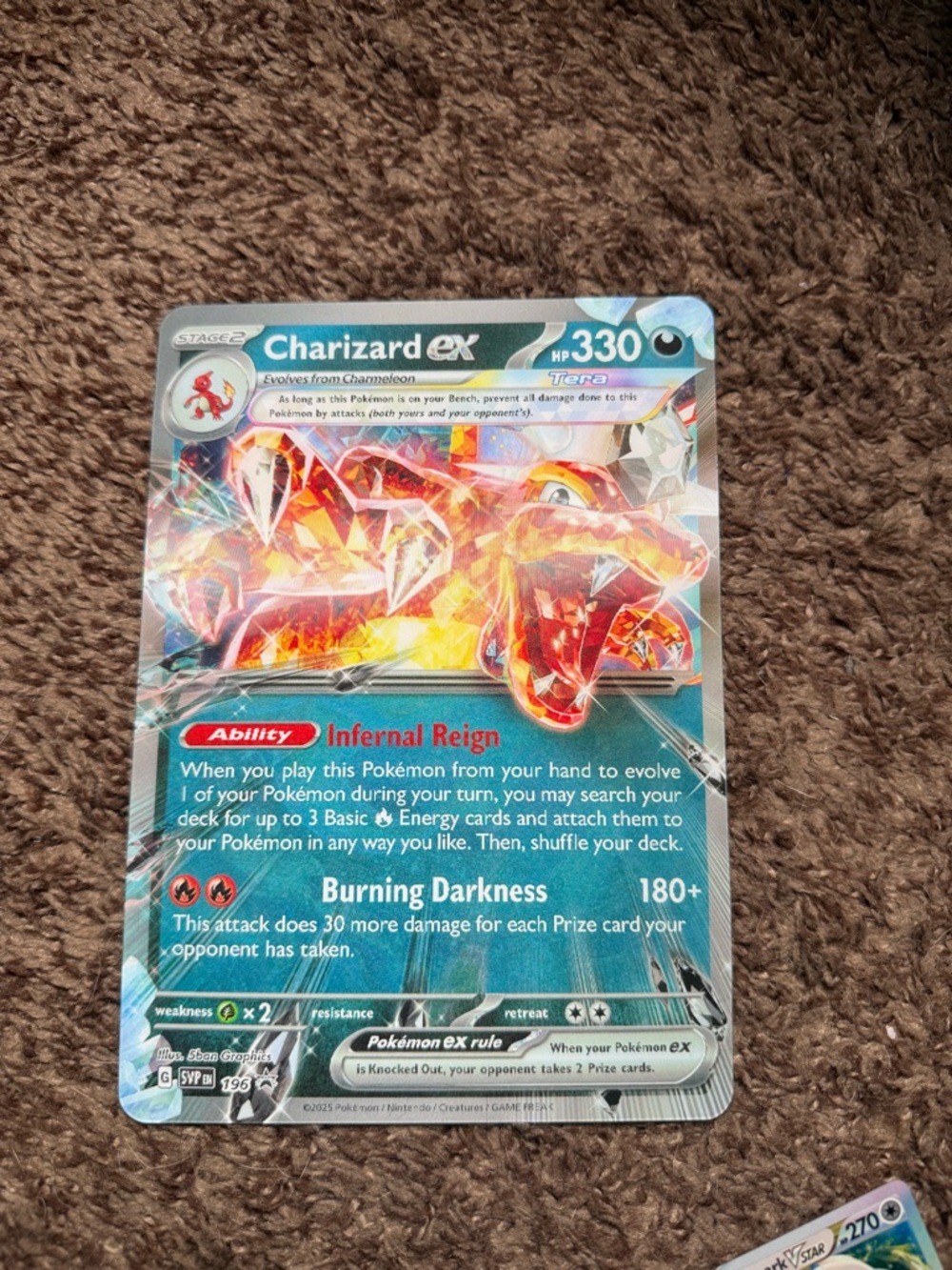 Pokemon TCG Charizard ex Holographic JUMBO Card